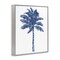 Stupell Industries Modern Palm Tree in Blue Framed Giclee By Kristen Drew